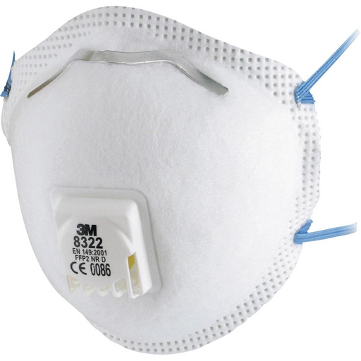 3M 8322 Stofmasker FFP2 NR D met Uitademventiel