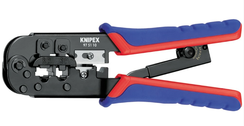 Knipex Crimptang westernstekkers 6 en 8 polig