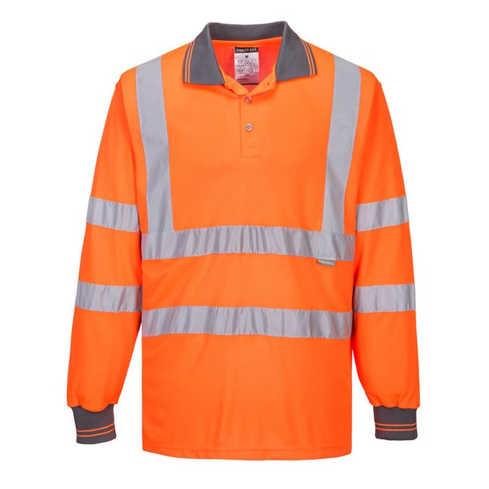 Portwest Hi-vis Lange Mouwen Poloshirt