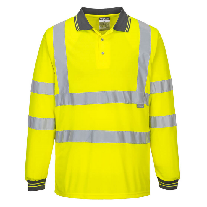 Portwest Hi-vis Lange Mouwen Poloshirt