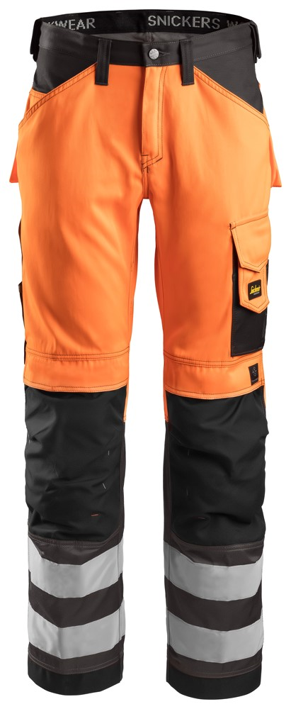 Snickers Hi-Vis Werkbroek met Kniezakken